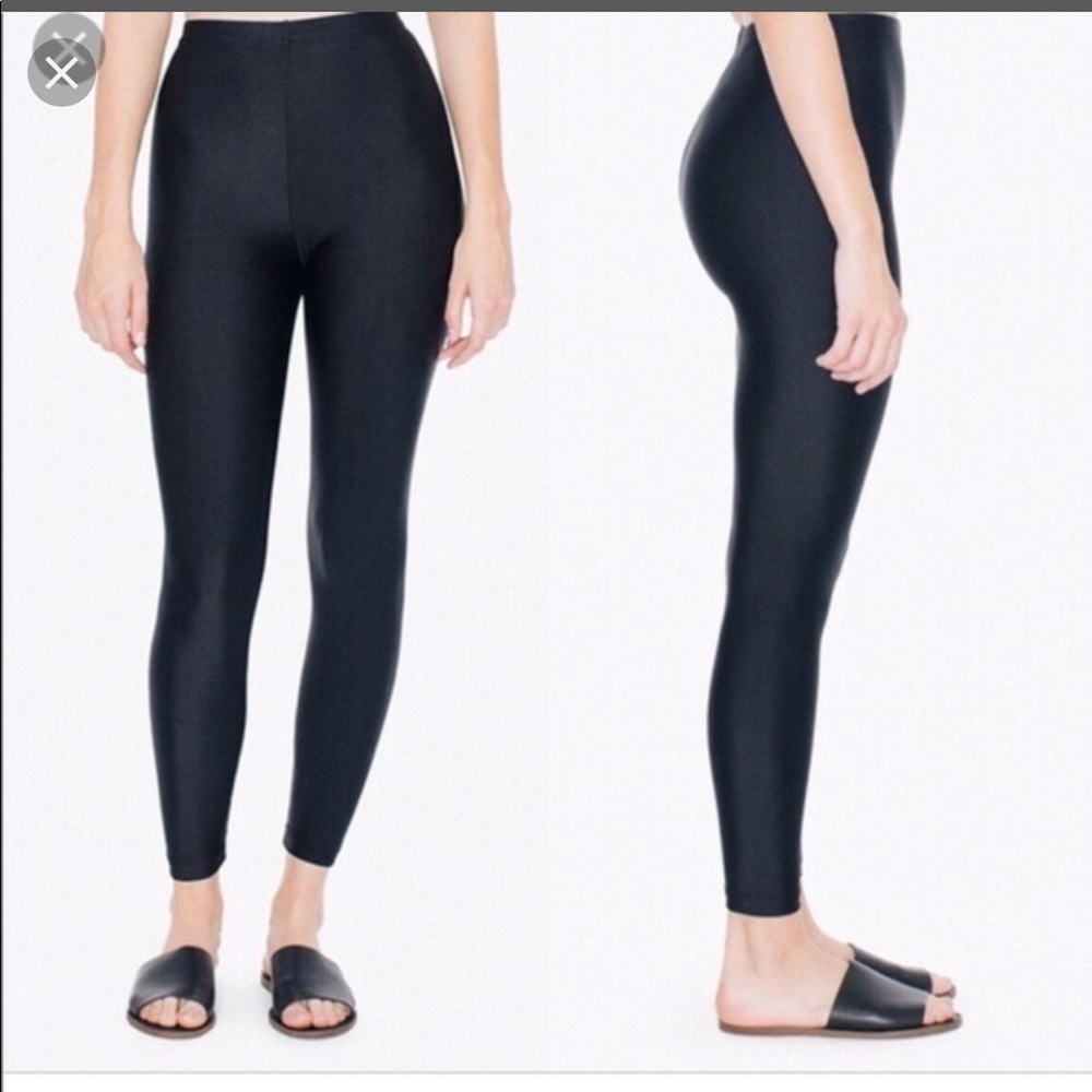 American Apparel shiny leggings NWOT